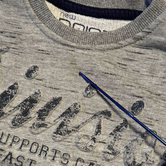 New York Hooded Pullover Sweatshirt Boys 5T Gray Bundle Crewneck Sweater - Picture 4 of 7